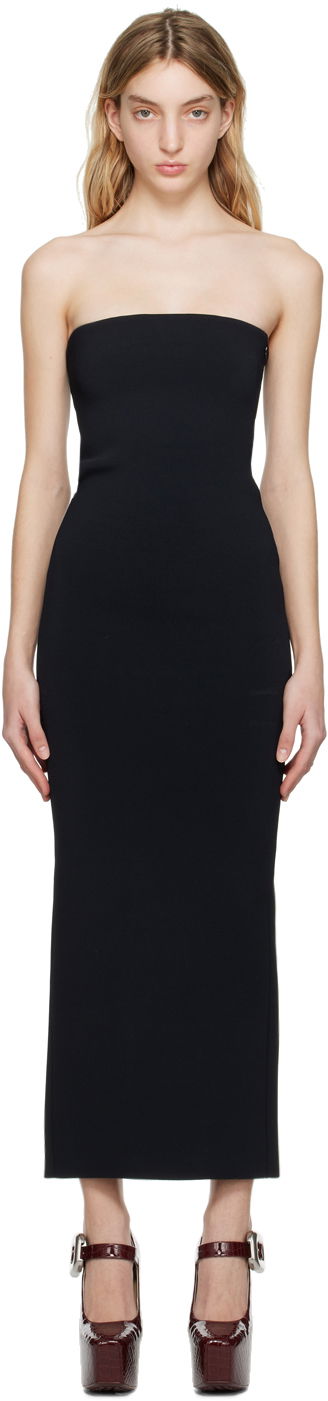 плаття Bottega Veneta Compact Maxi Dress чорний | 724616 V2M10