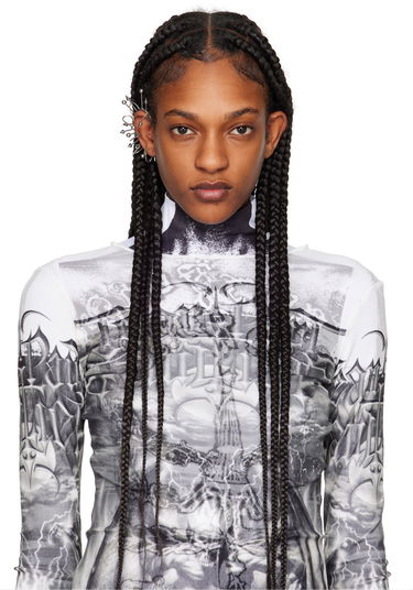 Сережки Jean Paul Gaultier Jean Paul Gaultier Multiple Spikes Single Ear Cuff Металік | 24/25-U-BO043-X053-91, 2
