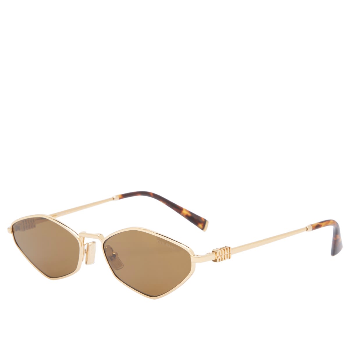 Сонцезахисні окуляри Miu Miu Miu Miu 56ZS Geometric Sunglasses Коричневий | 0MU-56ZS-56-5AK09Z, 0