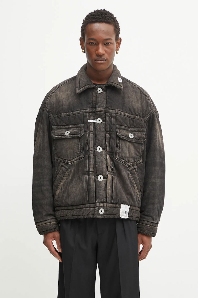 Куртка Maison MIHARA YASUHIRO Maison MIHARA YASUHIRO Blouson Winter Denim Jacket чорний | J15BL126