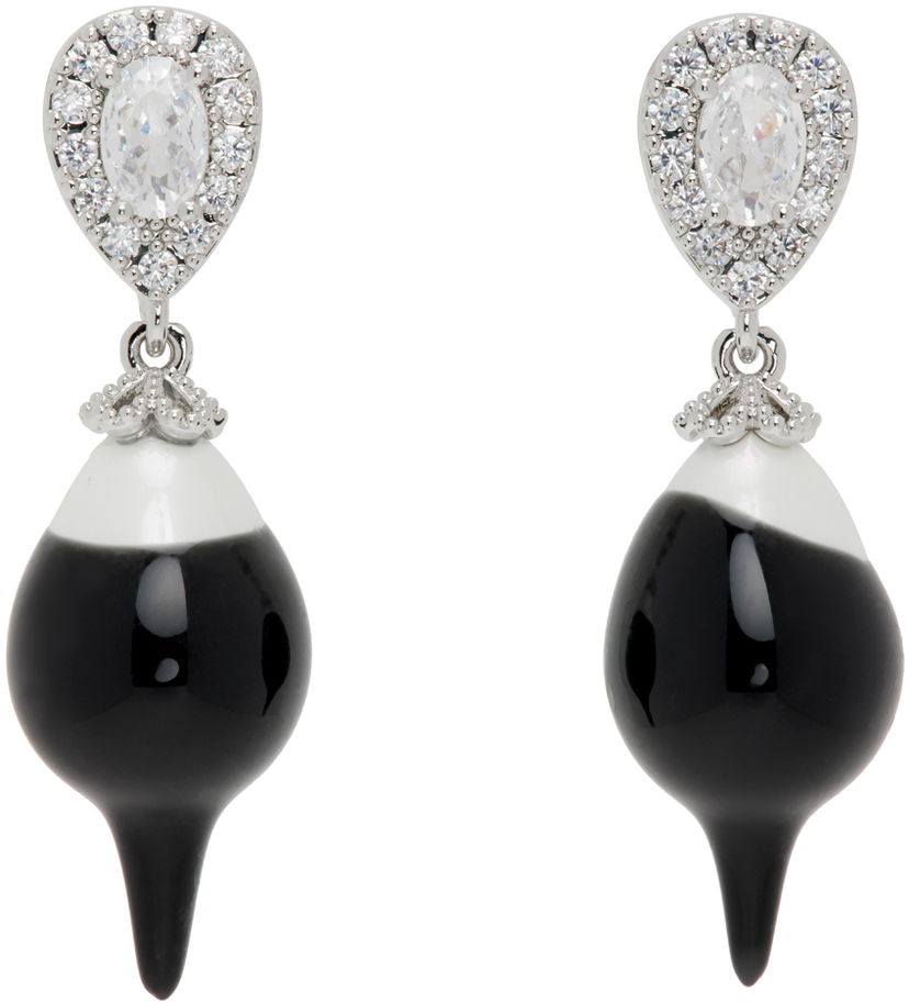 Сережки Ottolinger Ottolinger Pearl Drop Earrings чорний | 2501010