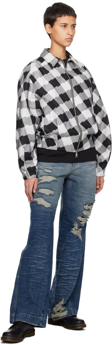 Куртка бомбер ADER ERROR Check Print Zip-Up Jacket чорний | BMADFWJK1001WH, 3