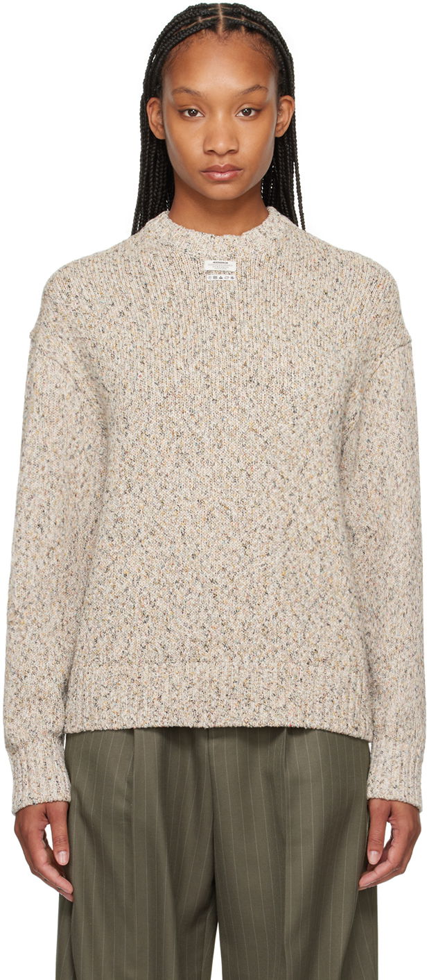 Cветр ADER ERROR Patch Speckled Knit Sweater бежевий | BN01SSKT0301OT