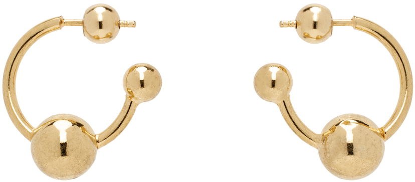 Сережки Jean Paul Gaultier Jean Paul Gaultier Ball Piercing Earrings Жовтий | 24/25-U-BO036-X053-92