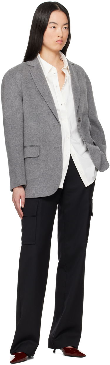 Пальто Anine Bing Anine Bing Quinn Blazer Сірий | A-01-10719-GRM5, 3