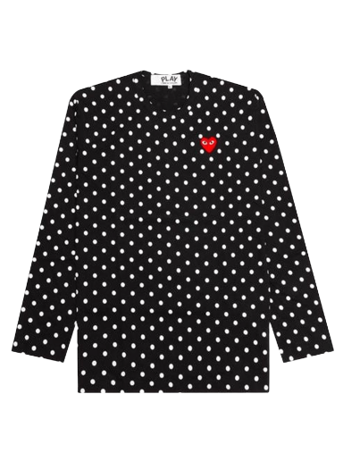 Футболка Comme des Garçons Play Polka Dot T-Shirt чорний | AZ T166 051 1