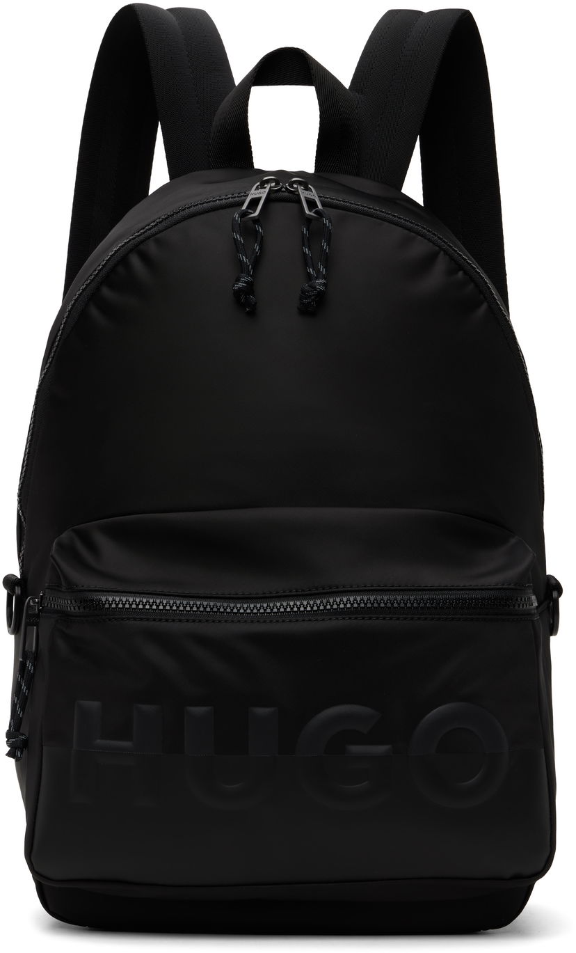 Рюкзак BOSS HUGO Printed-Logo Backpack чорний | 50547114