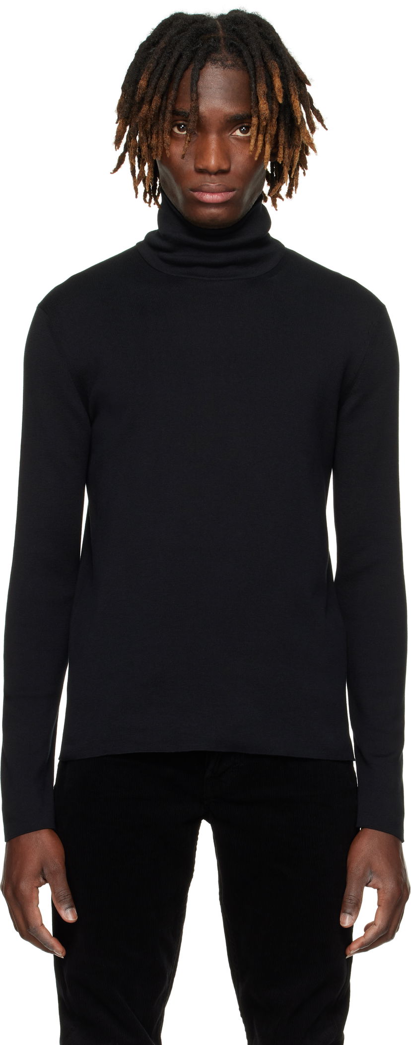 Cветр Tom Ford TOM FORD Cotton Turtleneck чорний | KRL040-YMC033S25