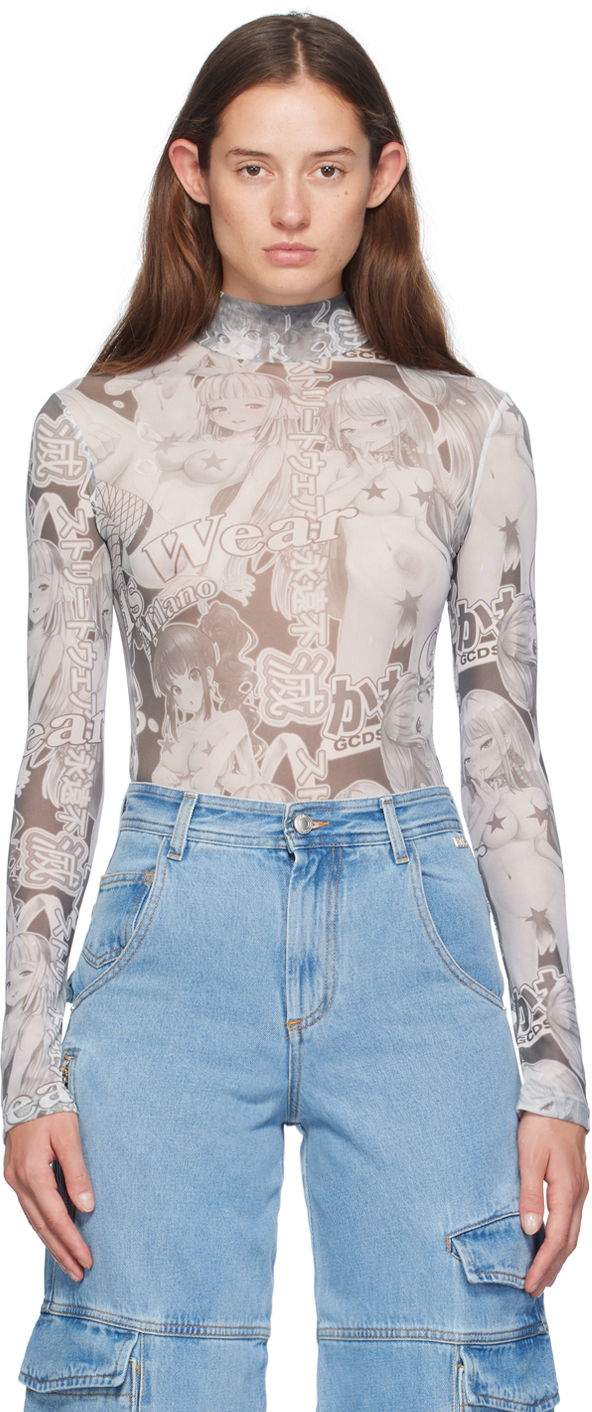 Боді GCDS Bodysuit Сірий | A2CW2602TE6