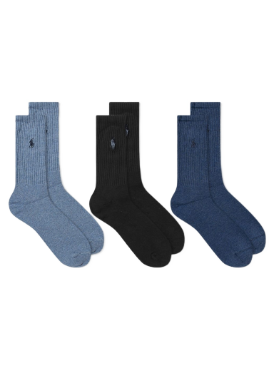 Шкарпетки Polo by Ralph Lauren Assorted Sock - 3 Pack темно-синій | 449655211002