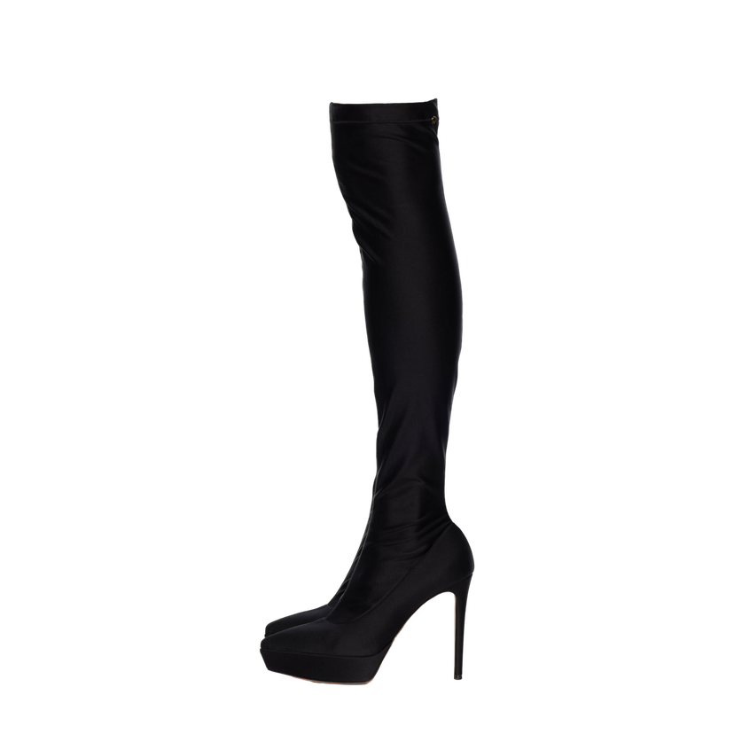 Кросівки та взуття Gianvito Rossi Platform Over-The-Knee Boots чорний | G80236.85RIC.CUP