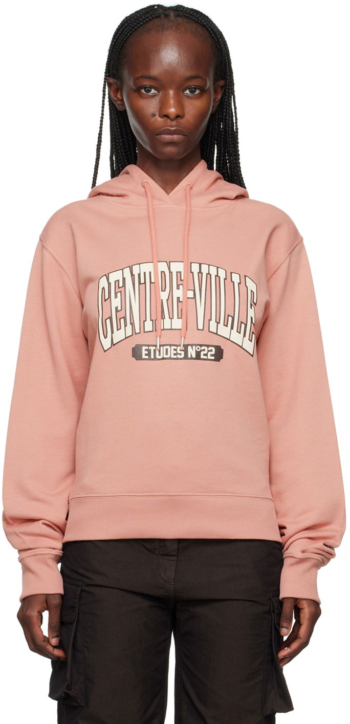 Світшоти Études Centre-Ville Graphic Print Hoodie Рожевий | H23MM280A01351
