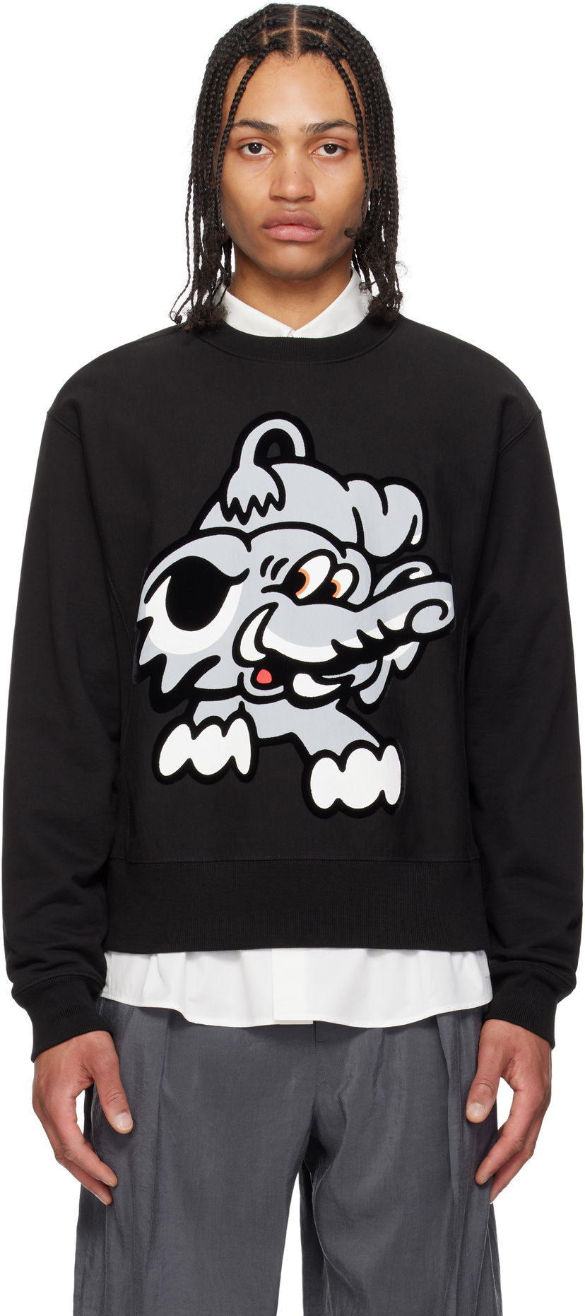 Cветр KENZO Kenzo Paris VERDY Edition Cotton Sweatshirt чорний | FF55SW2684MC