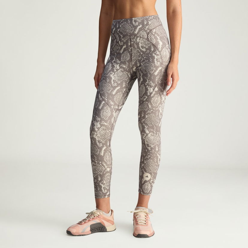 Легінси adidas Performance Stella McCartney Training 7/8 Snake Print Leggings Сірий | JW4556