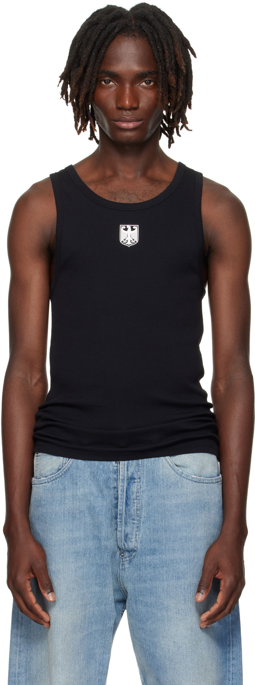 Безрукавка VETEMENTS VETEMENTS Eagle Graphic Tank Top чорний | MH76TT320B