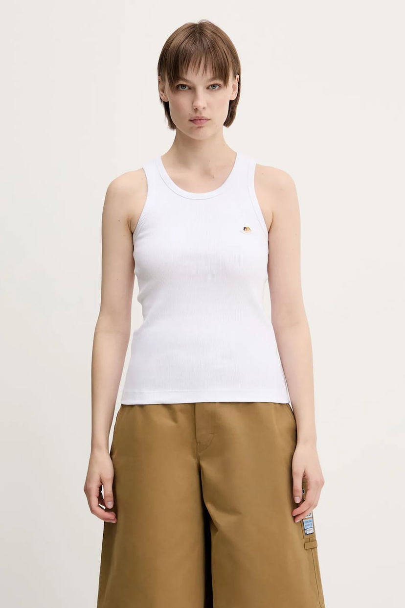 Безрукавка Fiorucci Fiorucci Angel Patch Ribbed Tank Top білий | W02SPTTA324CJ01WH01