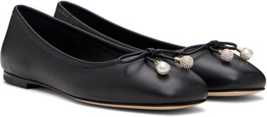 Кросівки та взуття Jimmy Choo Jimmy Choo Elme Pearl Ballerina Flats чорний | ELME FLAT, 3