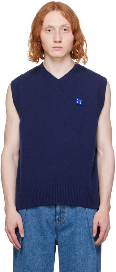 Cветр ADER ERROR Wool Knit Vest Синій | BMSGFYKT0201NV, 0
