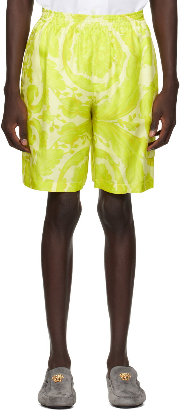 Шорти Versace Barocco Shorts Жовтий | 1002476_1A09582