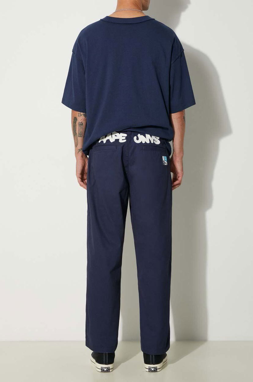 Штани карго AAPE by A Bathing Ape AAPE Simple Cotton Pants темно-синій | AAPPTMA677XXM