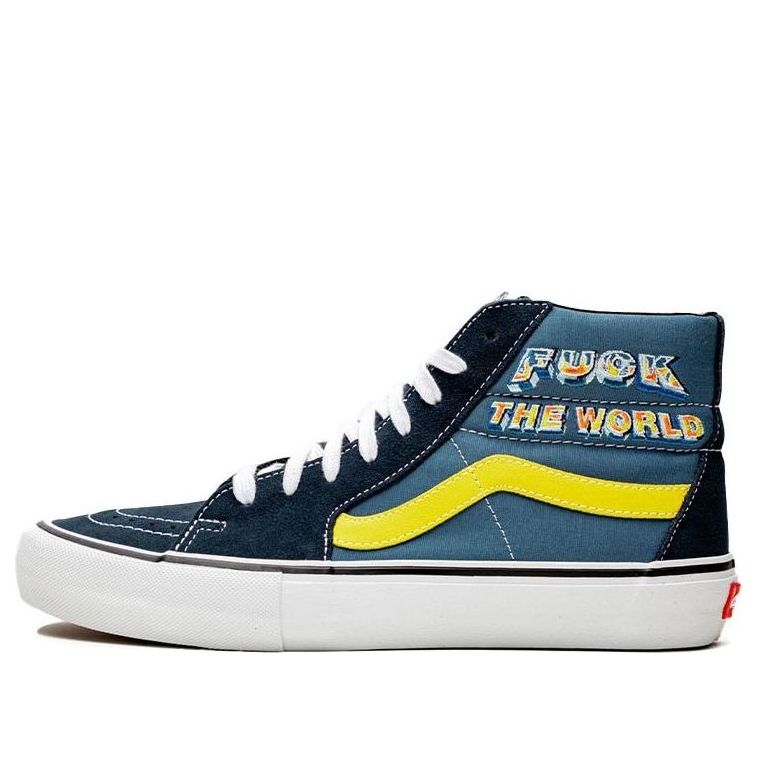 Кросівки та взуття Vans Supreme SK8-HI 'Fuck The World' Синій | VN0A45JDSY2