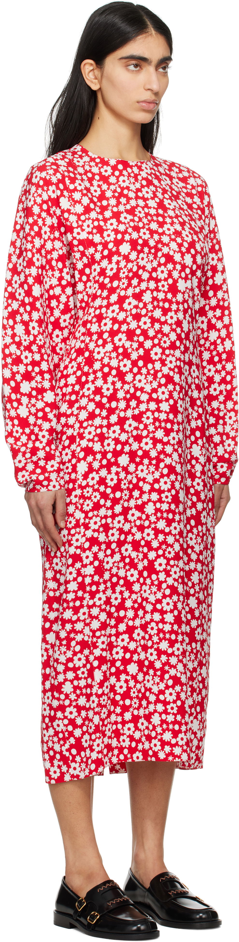 плаття Marni Marni Pop Fields Midi Dress Червоний | ABMA1360S0 UTVA45, 1