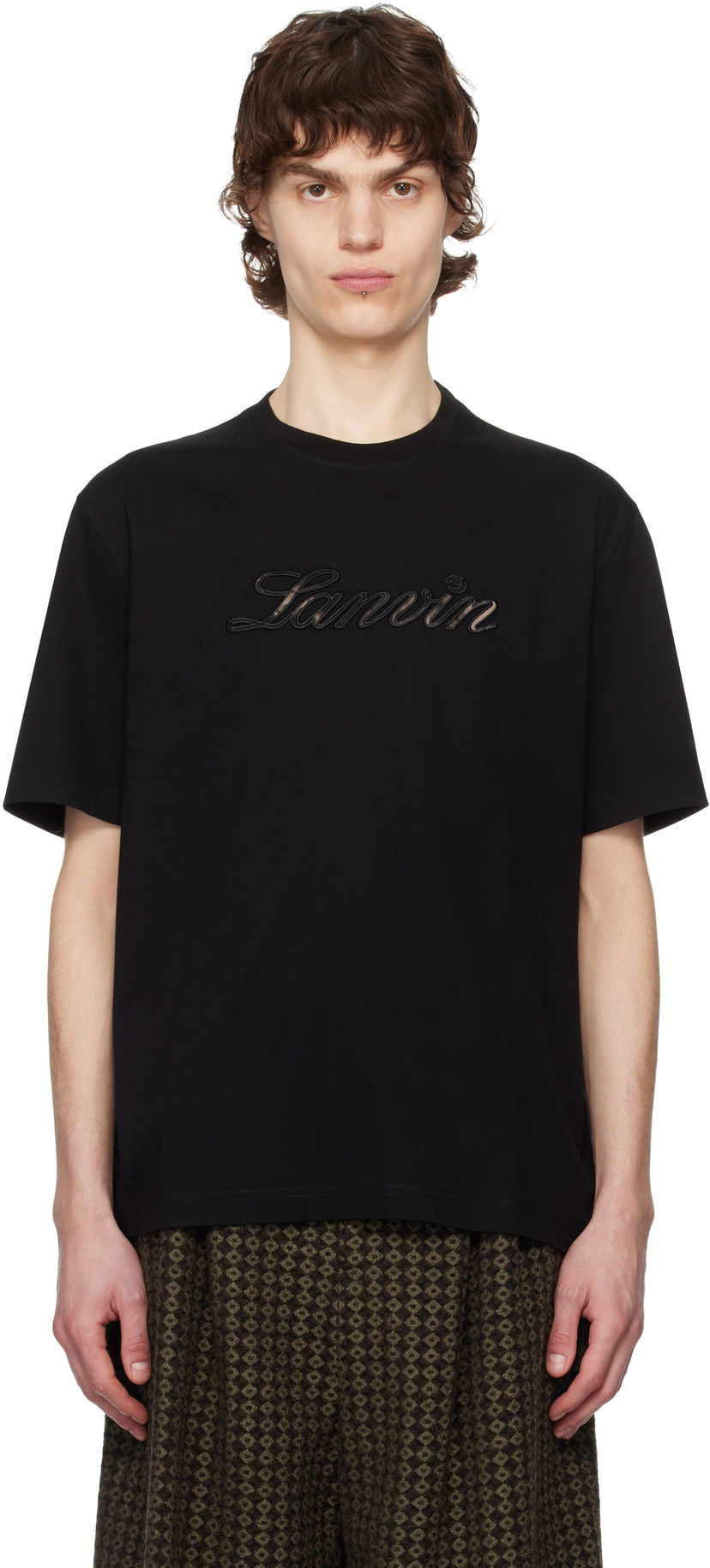 Футболка LANVIN Lanvin Logo T-Shirt чорний | RM-TS0115-J171-P25