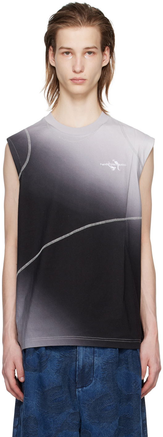 Безрукавка Feng Chen Wang Feng Chen Wang Deconstructed Tank Top Сірий | FMS17VS01