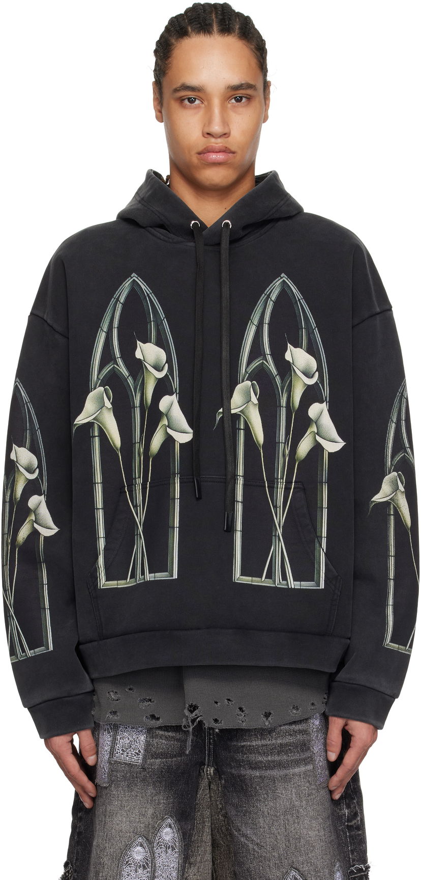 Світшоти Who Decides War Who Decides War Calla Window Hoodie чорний | 1110060030SS25