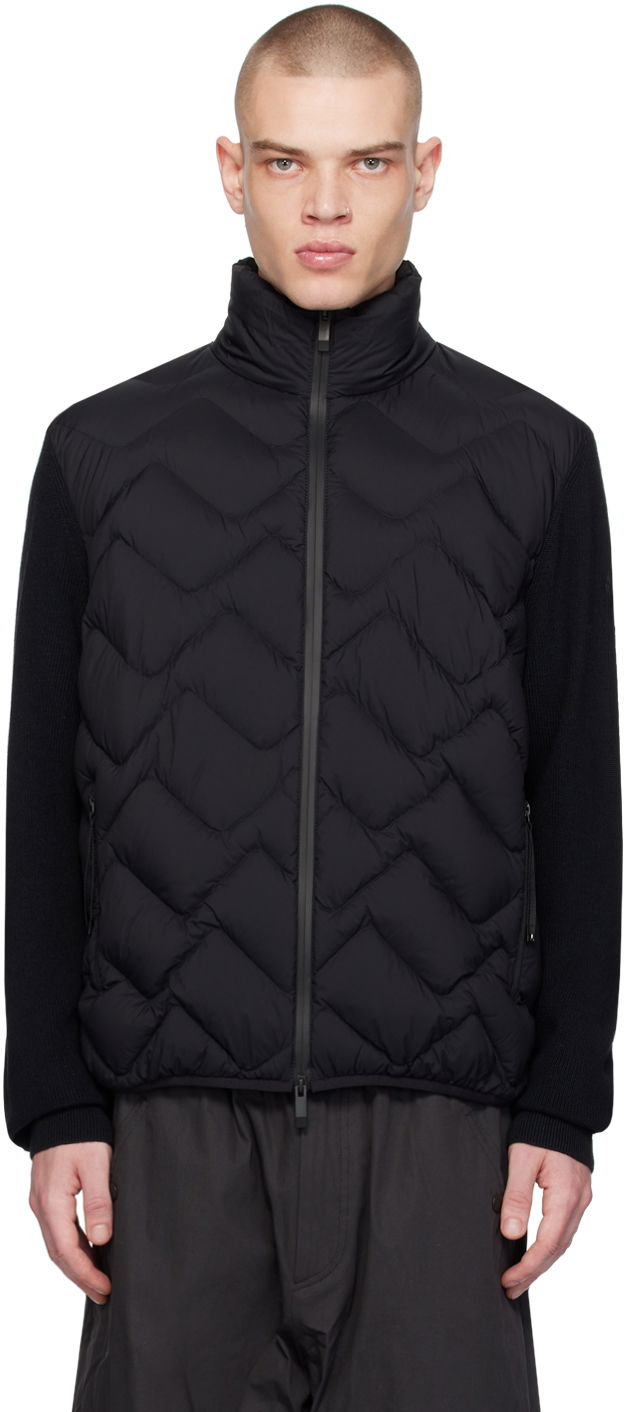 Куртка Moncler Paneled Down Jacket чорний | J10919B00002M1259