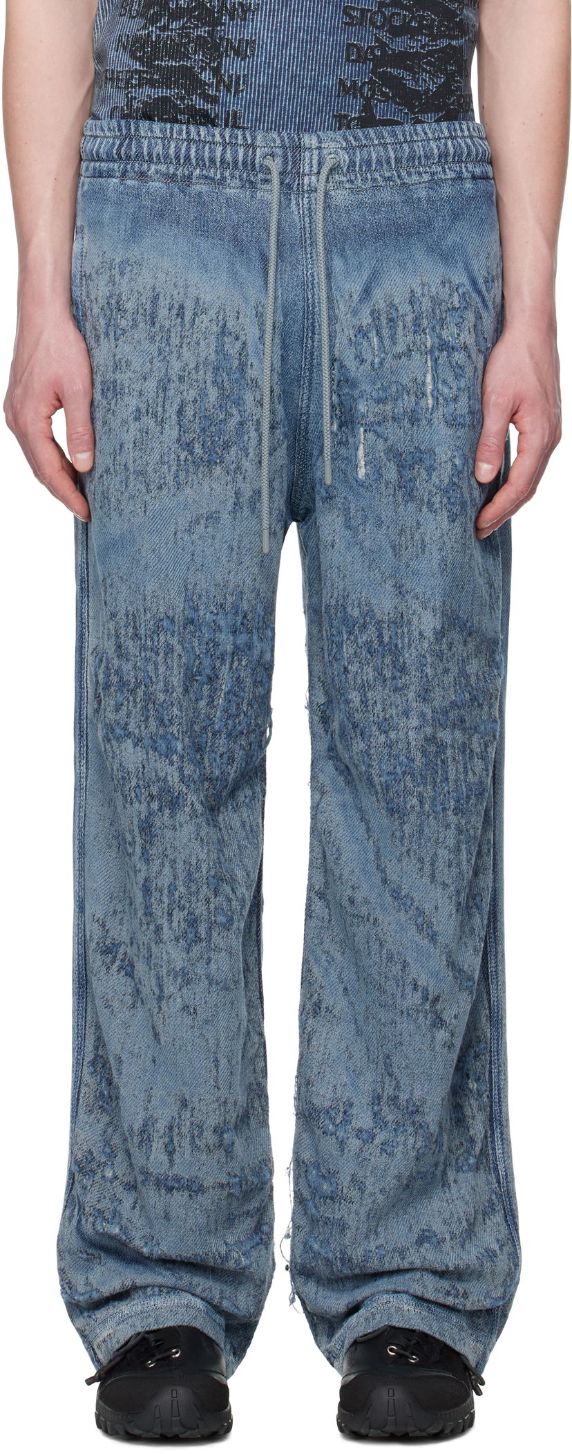 Спортивні штани Diesel Diesel D-Enimos-FSG Acid Wash Drawstring Lounge Pants Синій | A18936-068RQ-01