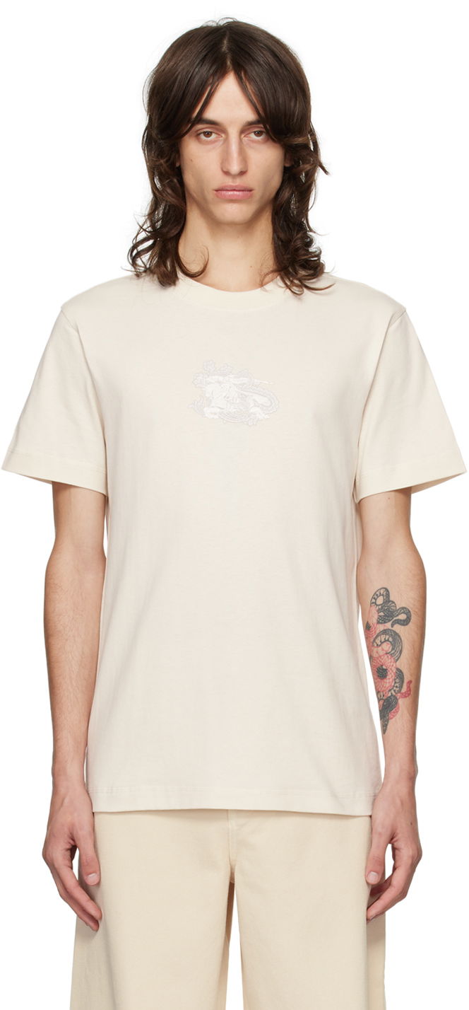 Футболка Burberry Beige Paisley EKD T-shirt білий | 8097879