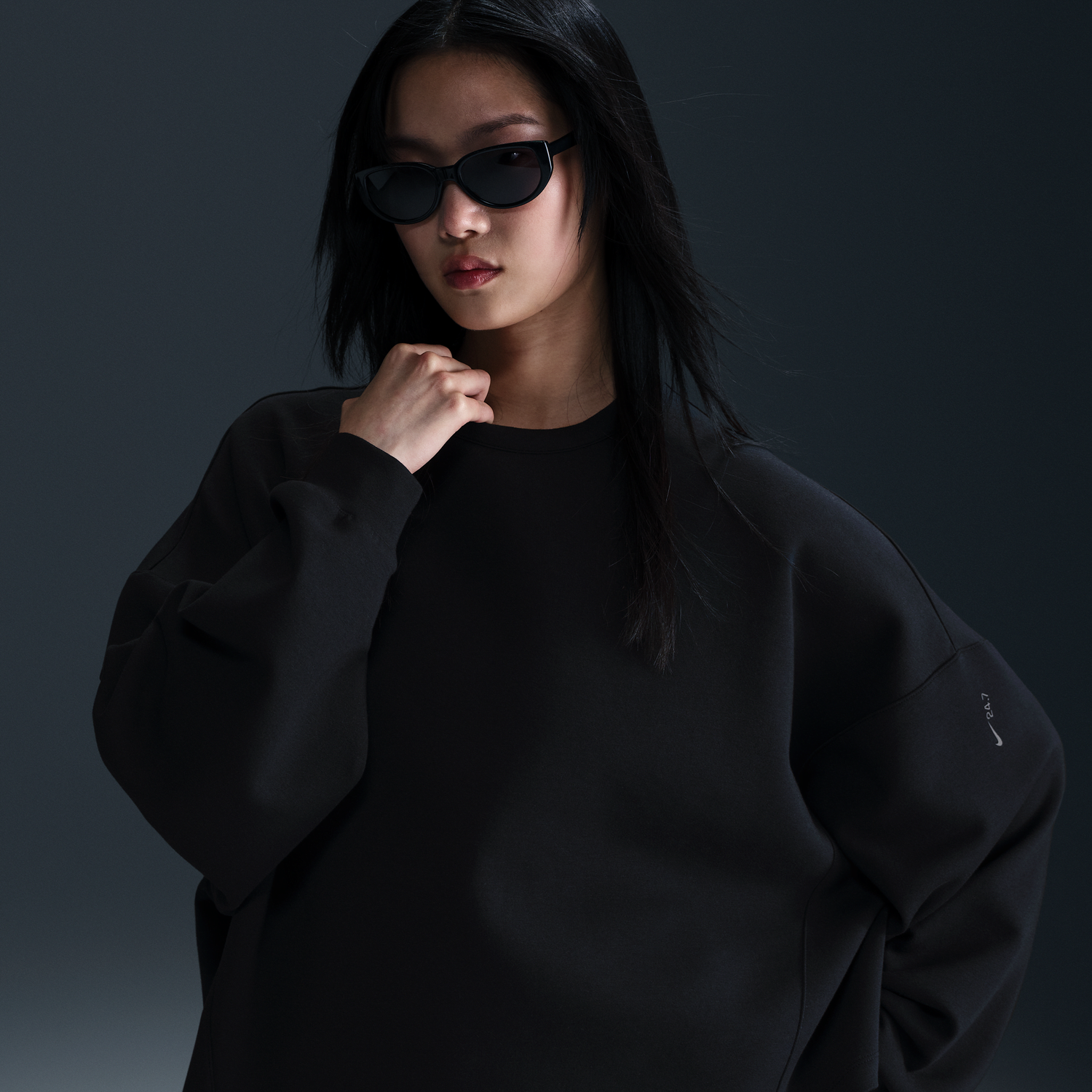 Світшоти Nike 24.7 Impossibly Soft Dri-FIT Crewneck Sweatshirt чорний | HQ8193-010, 0