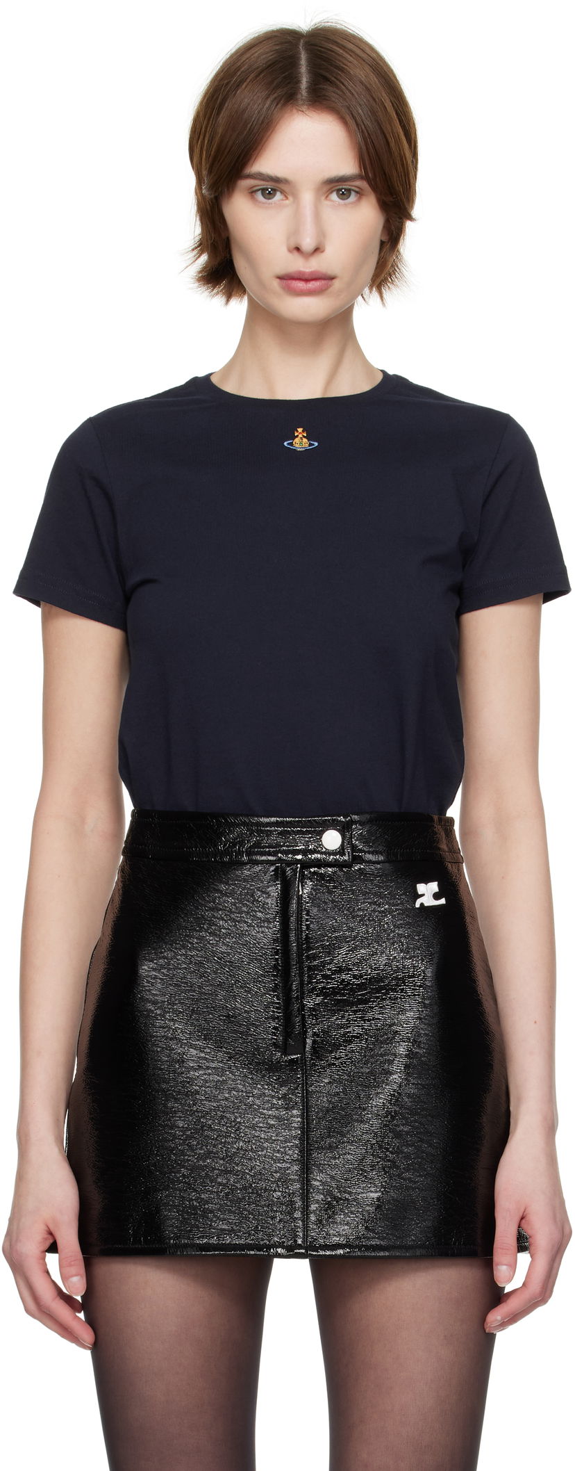 Спідниця Vivienne Westwood Vivienne Westwood Orb Peru T-Shirt чорний | 3G010017-J001M-