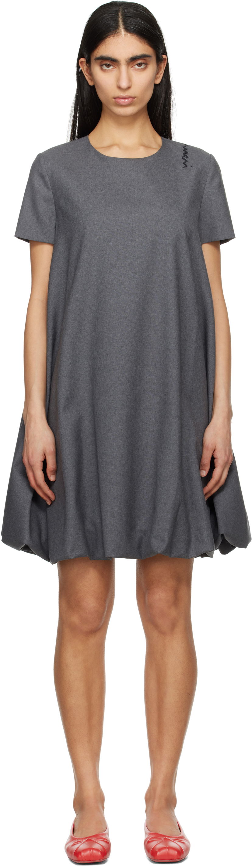 плаття Marni Marni Wool Mini Dress Сірий | ABMA1361U0 TW839