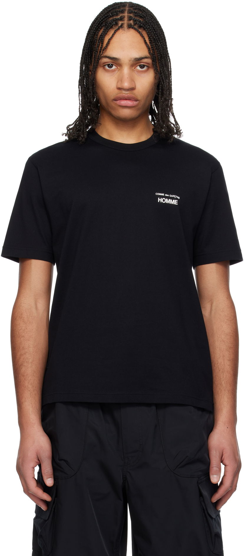 Футболка Comme des Garçons Homme Logo T-Shirt чорний | HO-T101-051