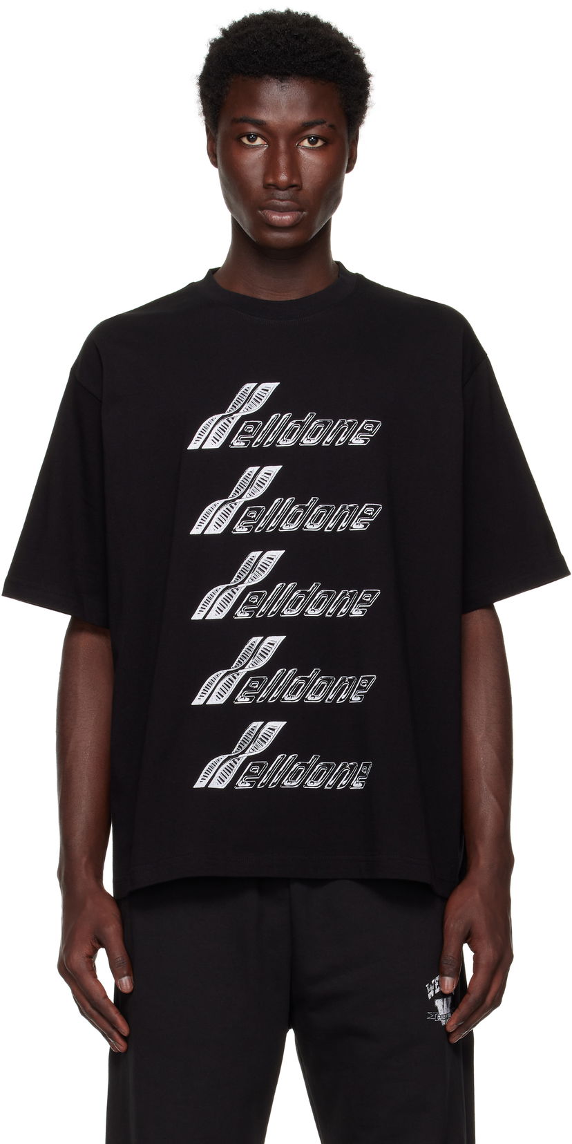 Футболка We11done We11done Se11done DNA T-Shirt чорний | WD-TT2-25-756-U-BK