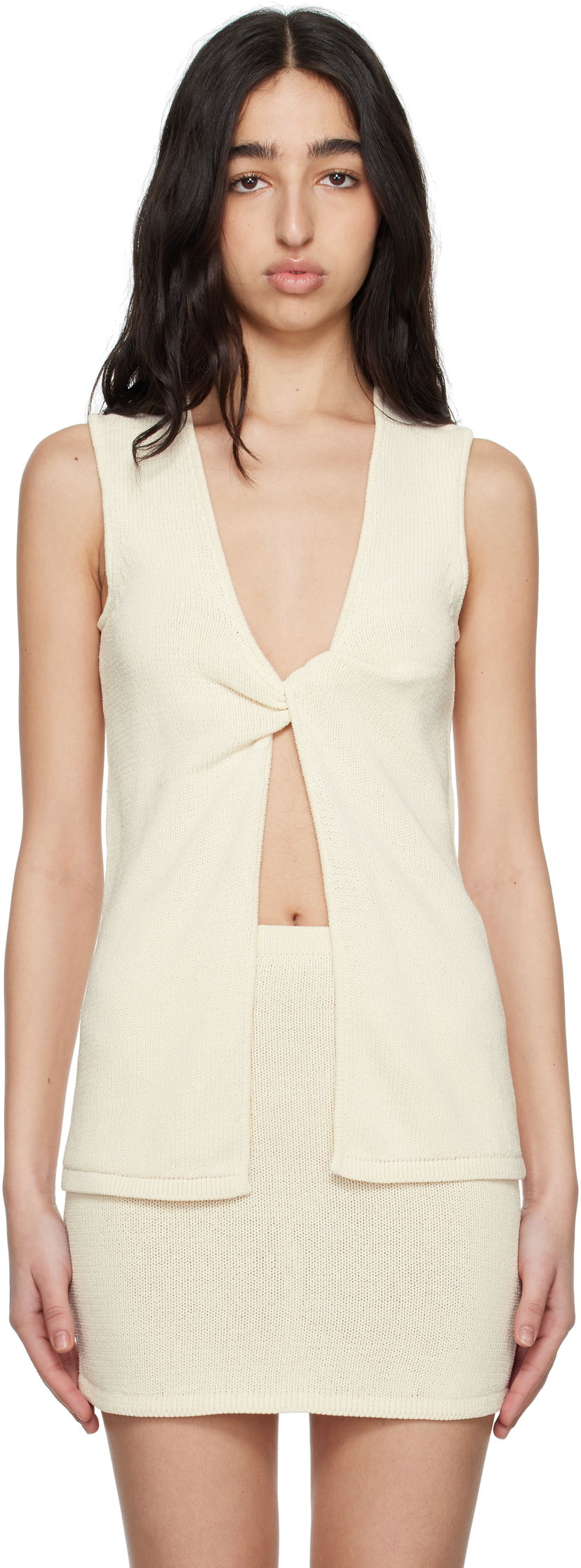 Спідниця BEC + BRIDGE BEC + BRIDGE Milla Twist Knit Tank Top бежевий | A25-21701