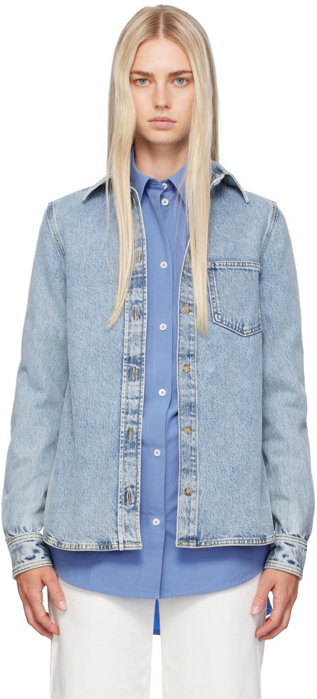 Сорочка TOTEME Petite Denim Shirt Синій | 243-WRT0330-FB0045