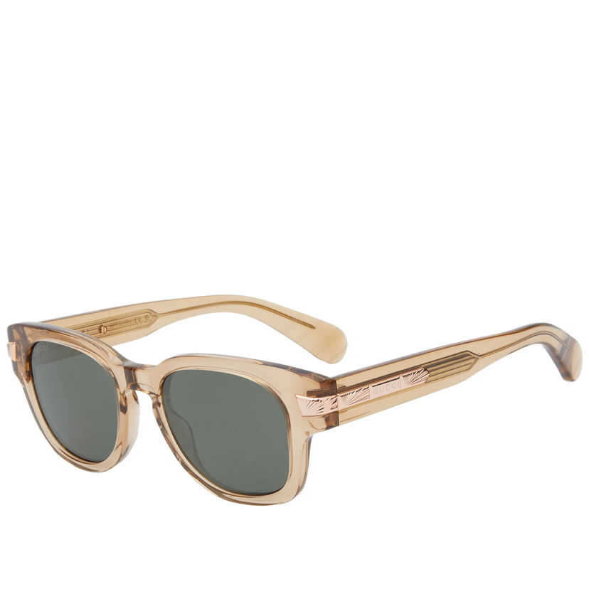 Сонцезахисні окуляри Gucci Men's New York 30s Sunglasses Brown/Grey бежевий | GG1518S-004