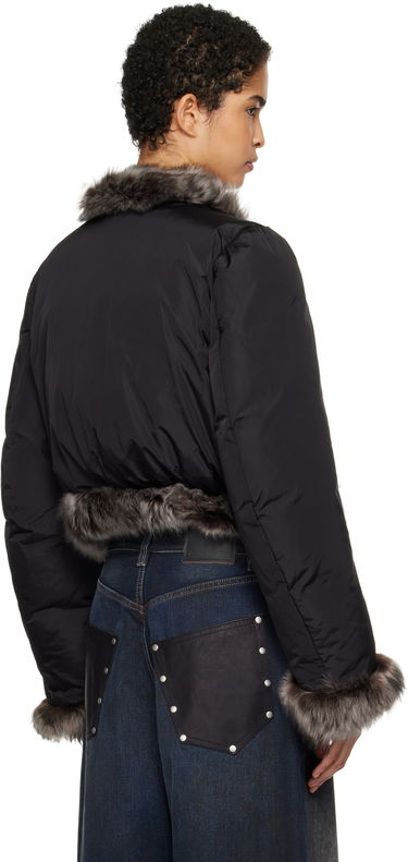 Пуховик Alexander Wang Alexander Wang Fur Trim Down Jacket чорний | 1WC4242573, 2