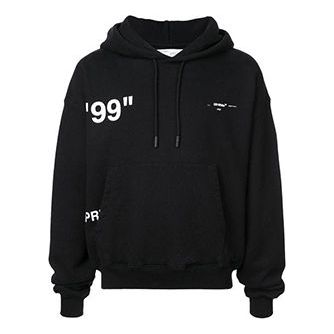 Світшоти Off-White Off-White Loose Fit Hoodie чорний | OMBB037R19B970011088