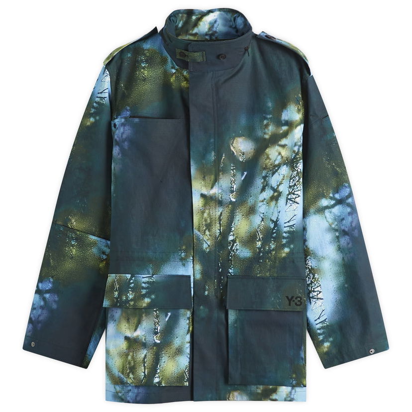 Парка Y-3 Y-3 Earth Print Field Jacket, Size Large Синій | JL8307