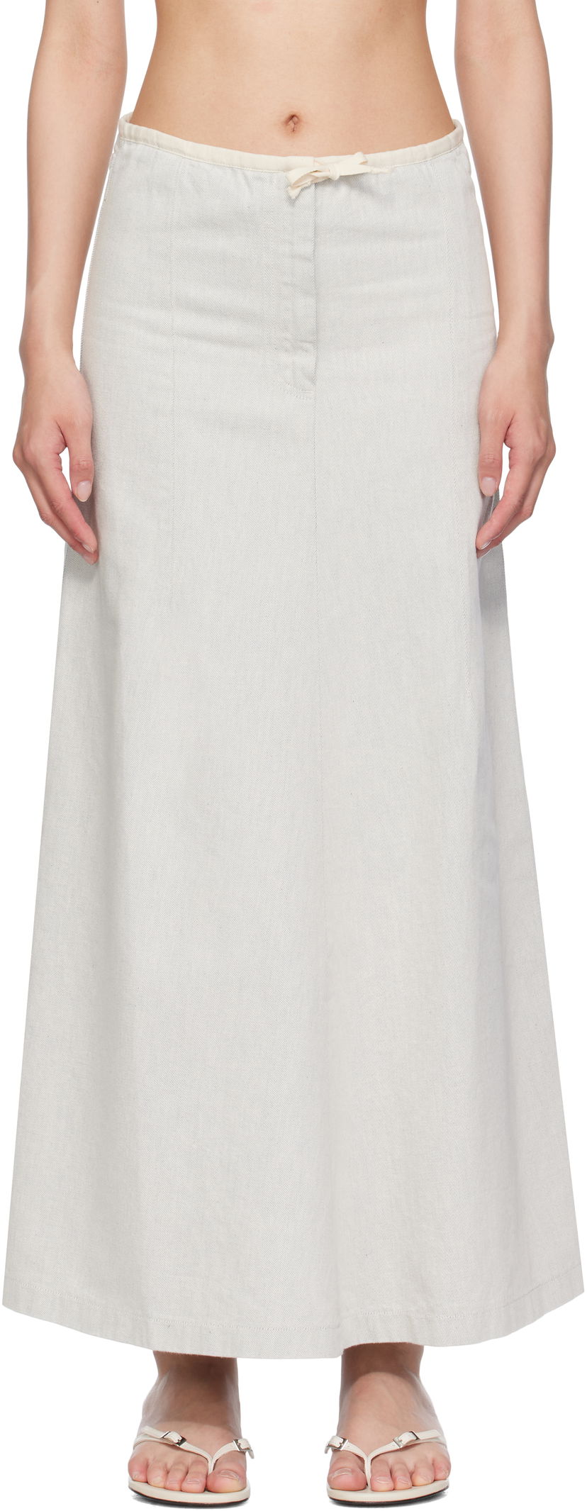 Спідниця Baserange Baserange Arthur Denim Maxi Skirt білий | SKAR-DE-SU25
