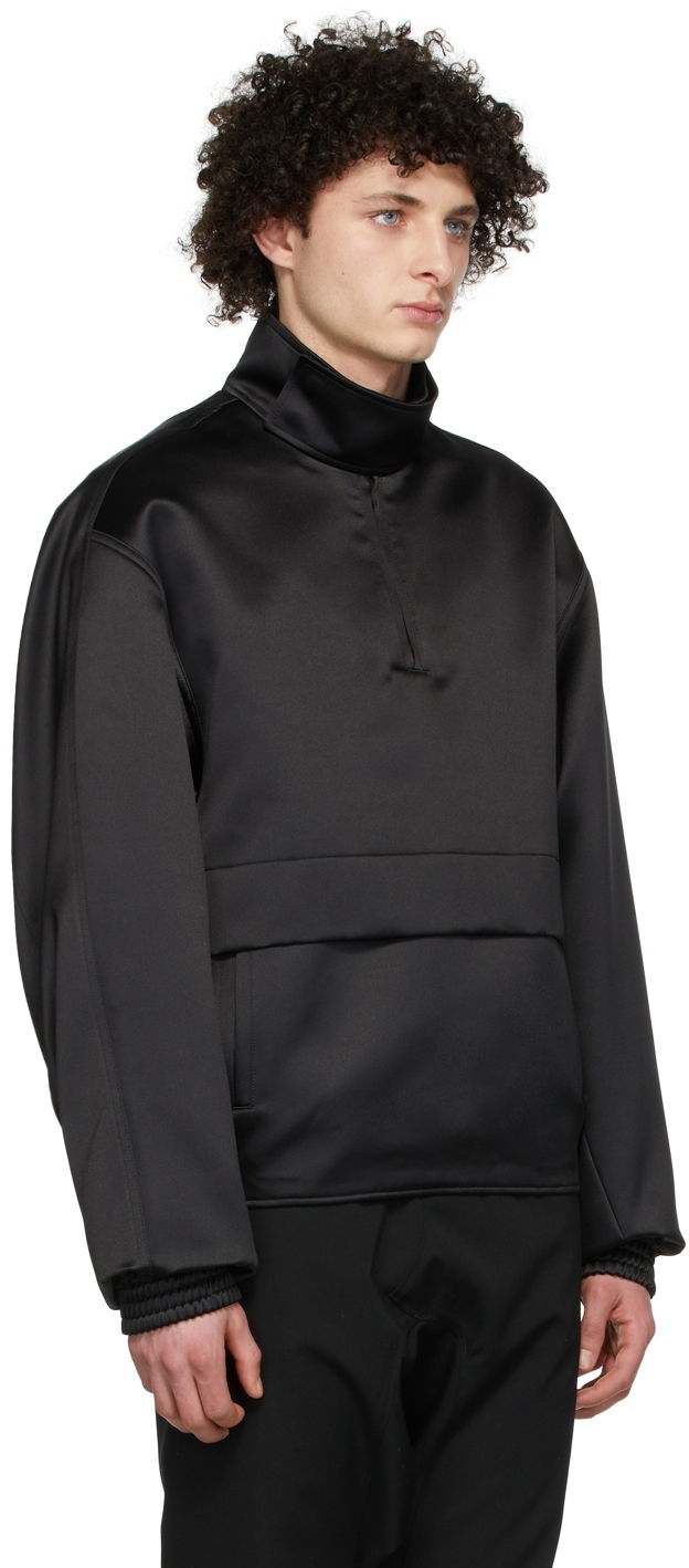 Світшоти We11done We11done Half-Zip Mock Neck Polyester Anorak чорний | WD-JK1-22-075-M-BK, 1