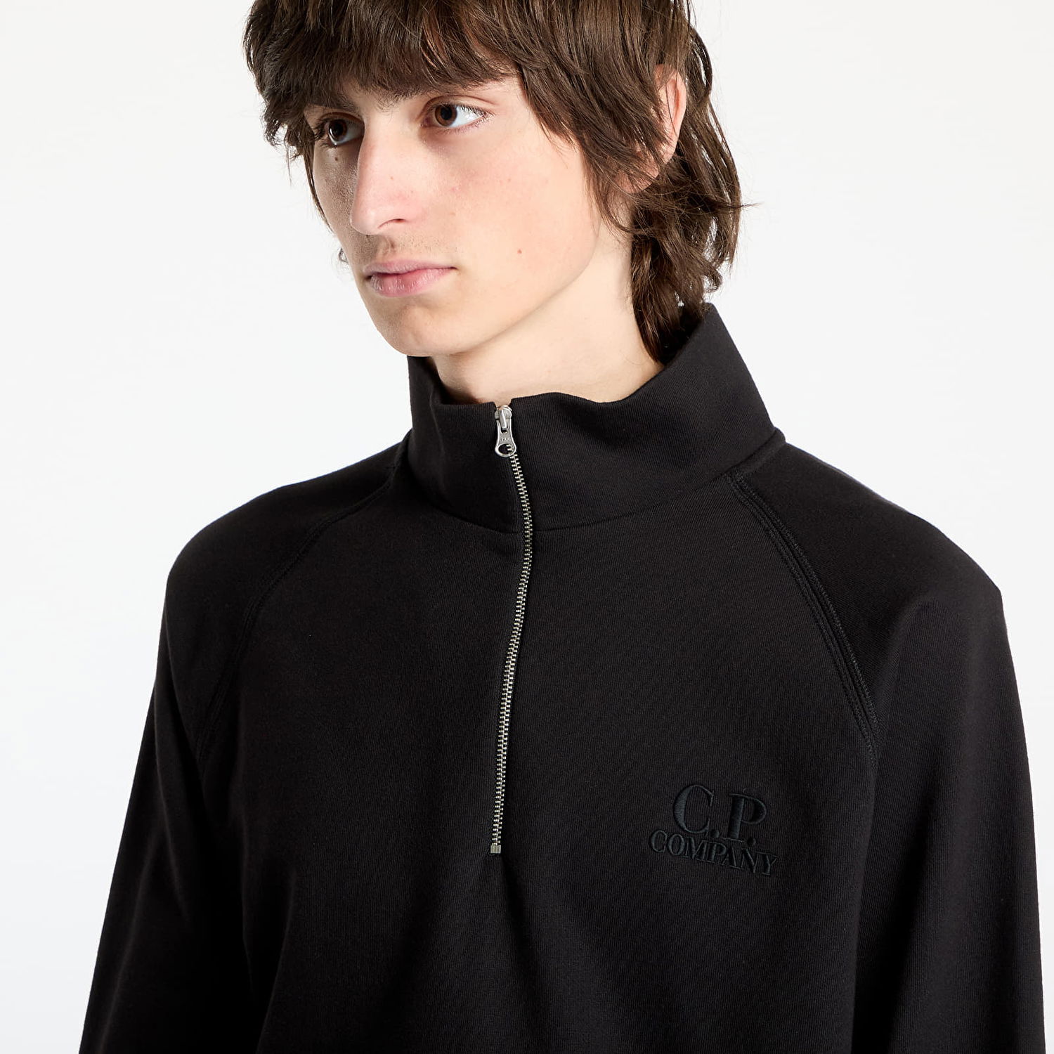 Світшоти C.P. Company C.P. Company Diagonal Raised Fleece Sweatshirt чорний | 18CMSS043A005086W-999, 1