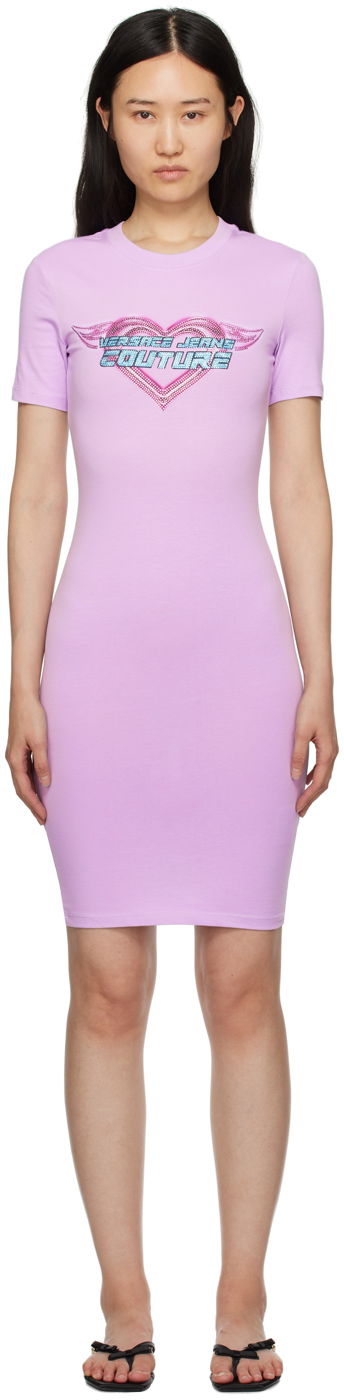 плаття Versace Crystal Midi Dress Рожевий | E76HAOL09_ECJ02L