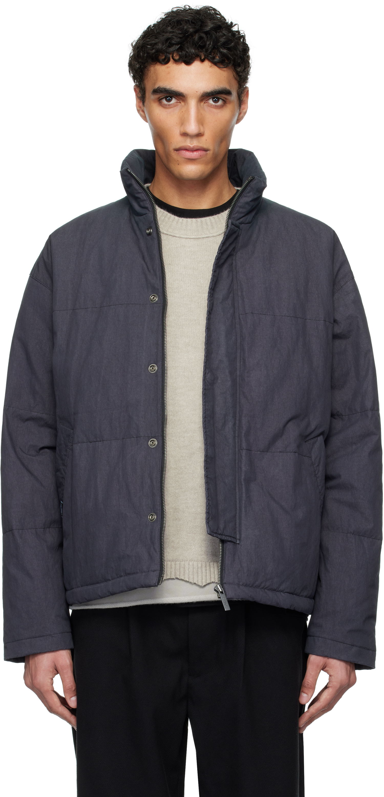 Пуховик izzue Izzue Indigo-Dyed Down Jacket темно-синій | IZXDND7101F4NCCX, 0