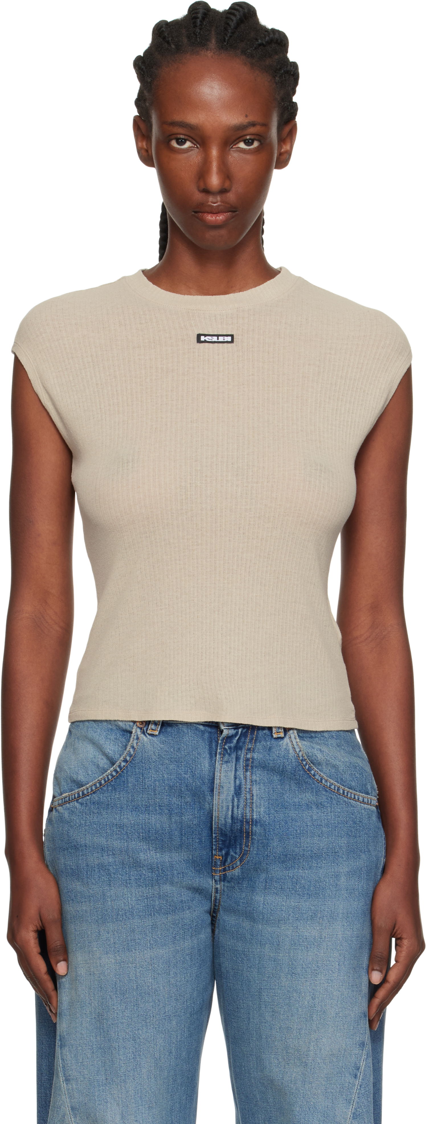 Футболка Ksubi Ksubi Staple Short Sleeve T-Shirt бежевий | WPF25TE014, 0