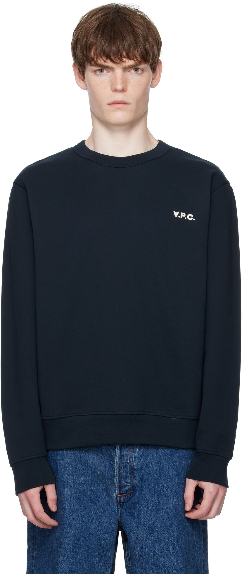 Світшоти A.P.C. Boxy Petit 'VPC' Sweatshirt темно-синій | COHBR-H27916